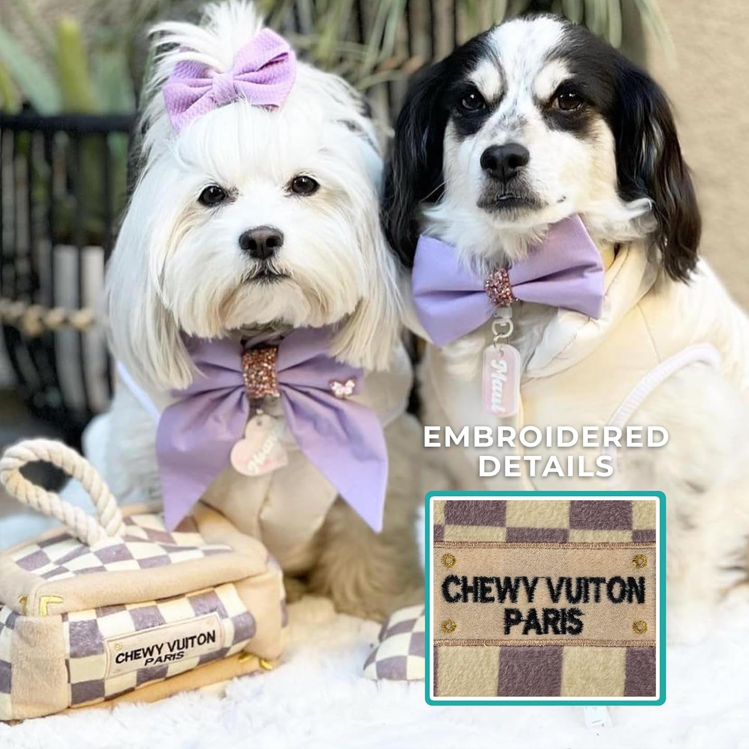 Chewy Vuiton Trunk - Brown Check