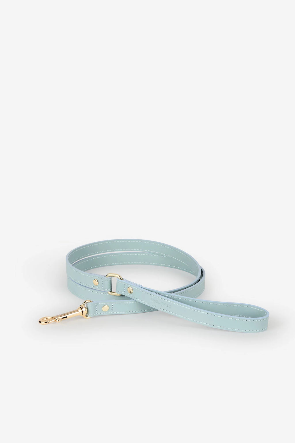 Sky Blue Leather Nara Dog Lead