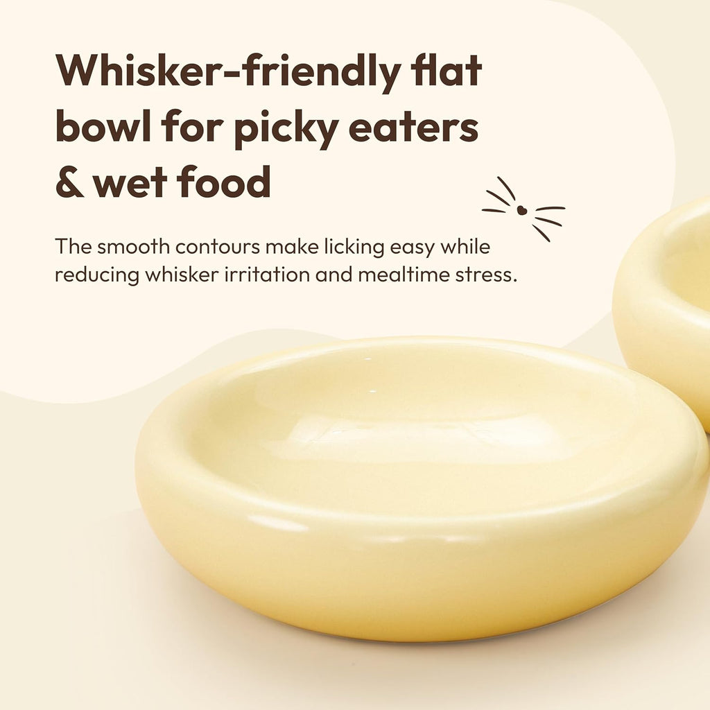 The Pebble Pet Bowl - Flat Yellow