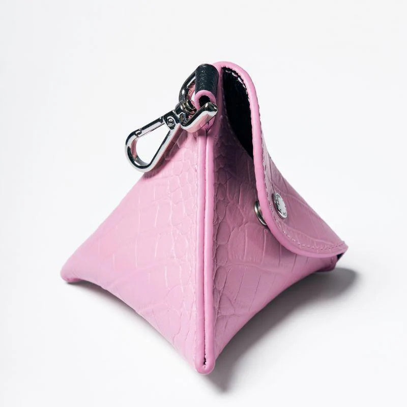 Flamingo Leather Poop Bag
