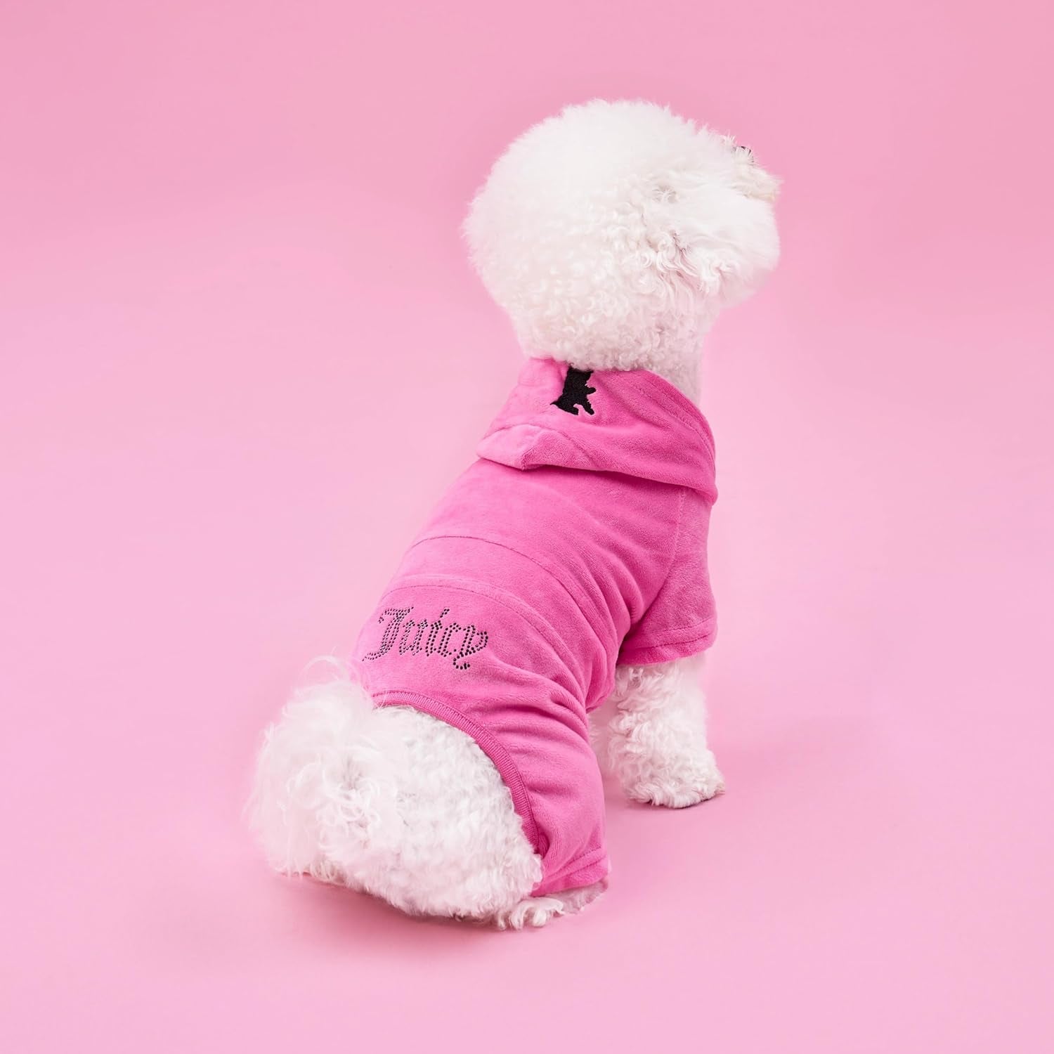 Juicy Couture - Hooded Pet Juicy Bling Velour Tracksuit