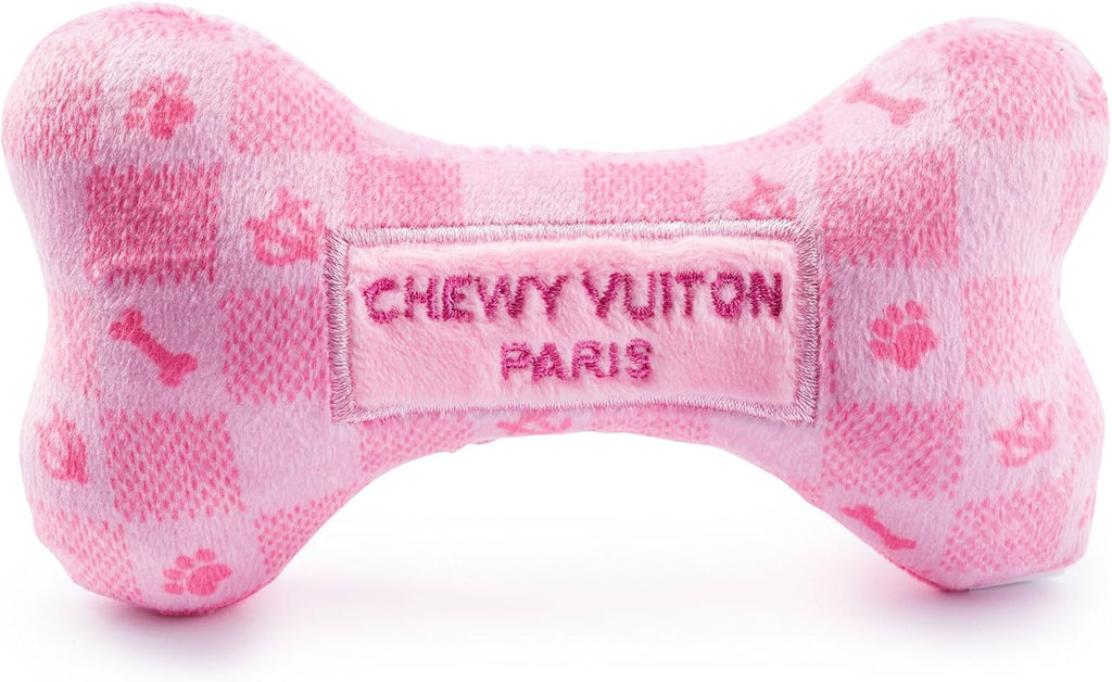 Chewy Vuiton Bone - Checker Pink 