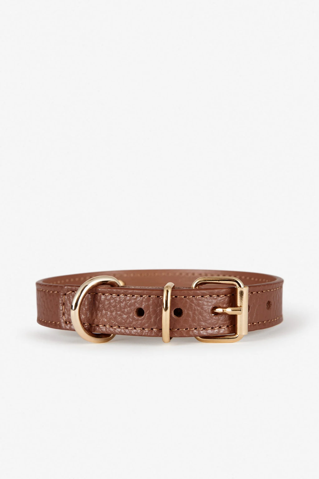 Brown Leather Juno Dog Collar