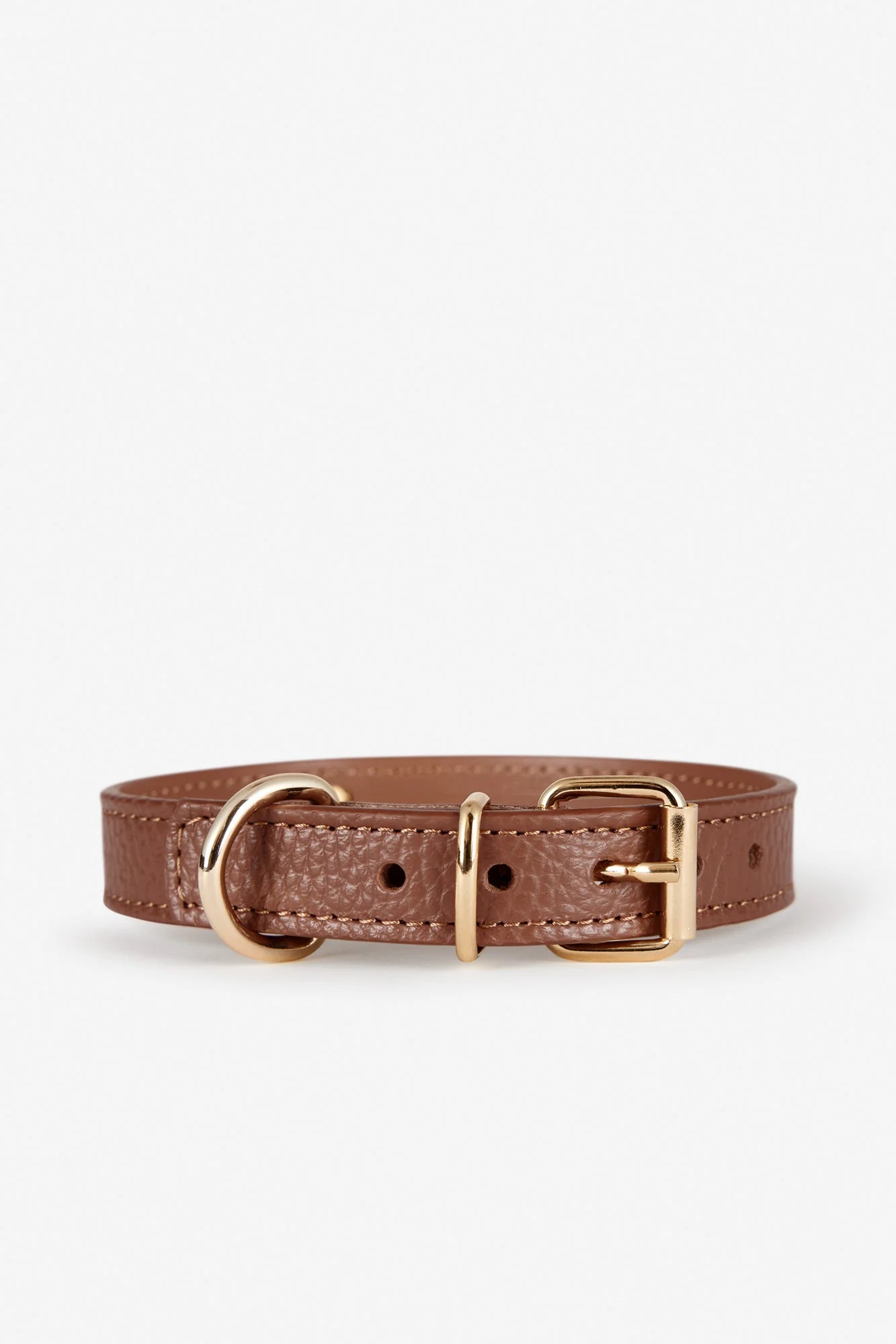 Brown Leather Juno Dog Collar