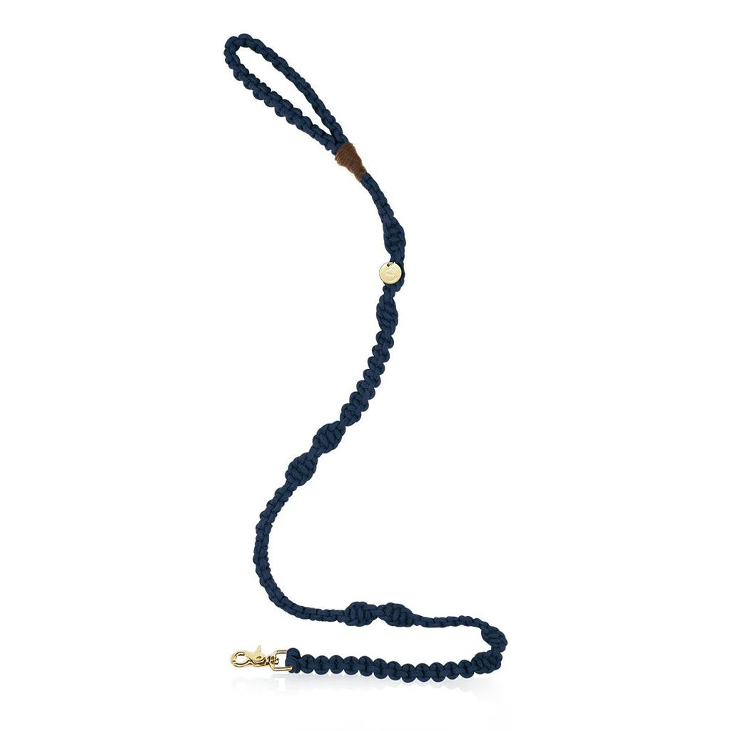 Macramé Originals Dog Lead - Indigo