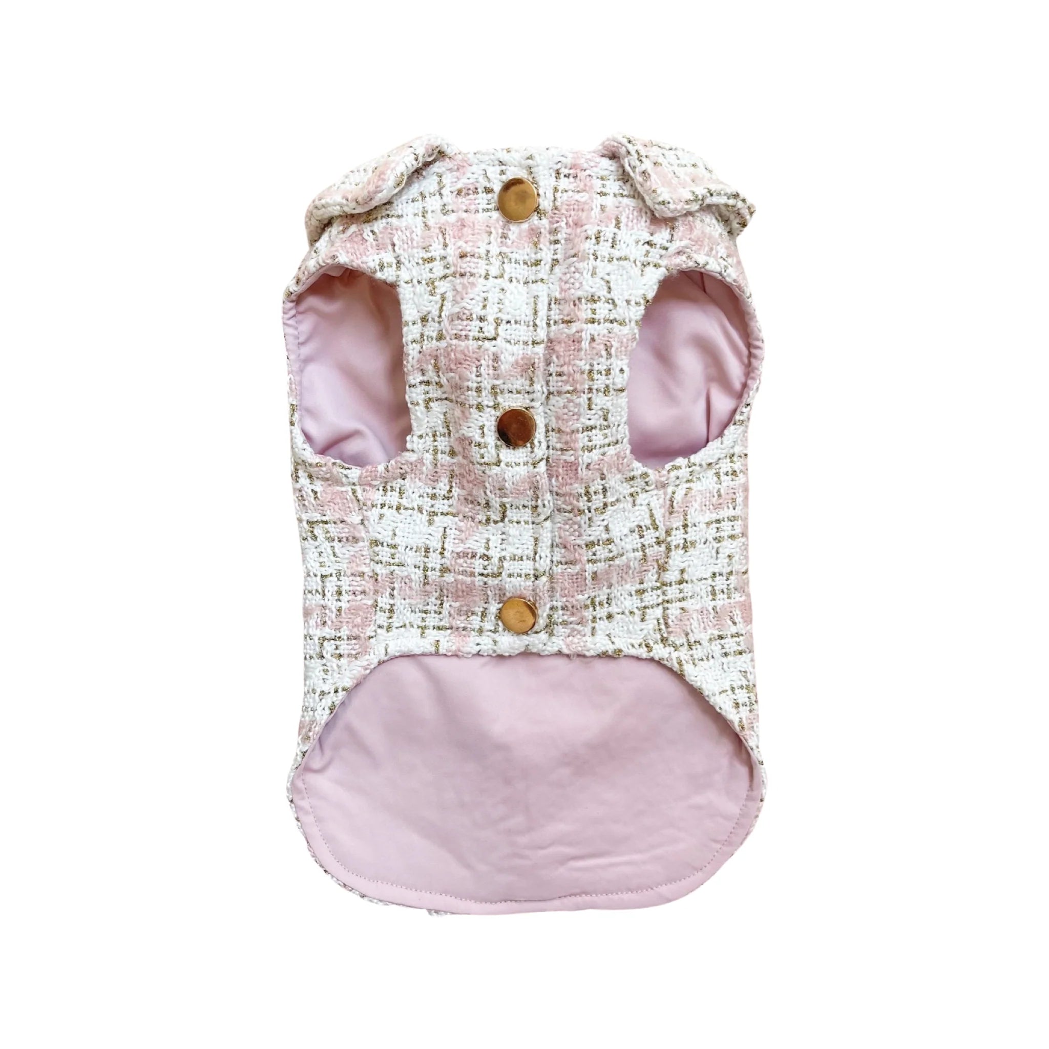 Pink Plaid Tweed Jacket