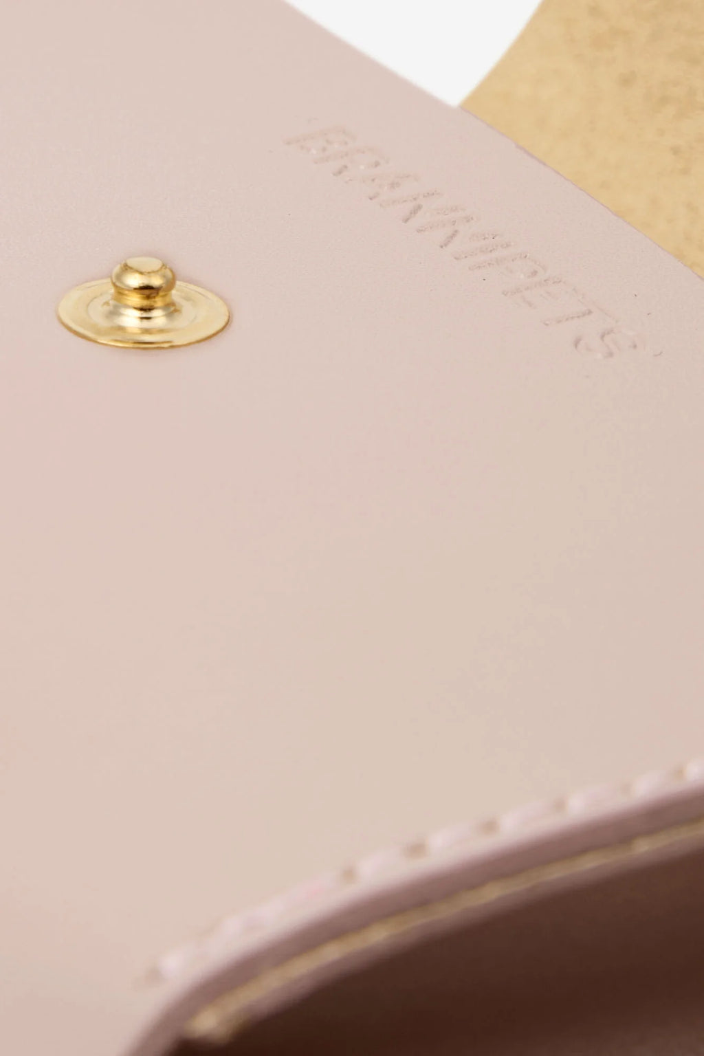 Pink Leather Nara Poop Bag Holder