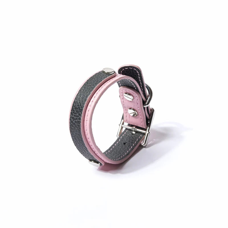Slim Flamingo Leather Collar