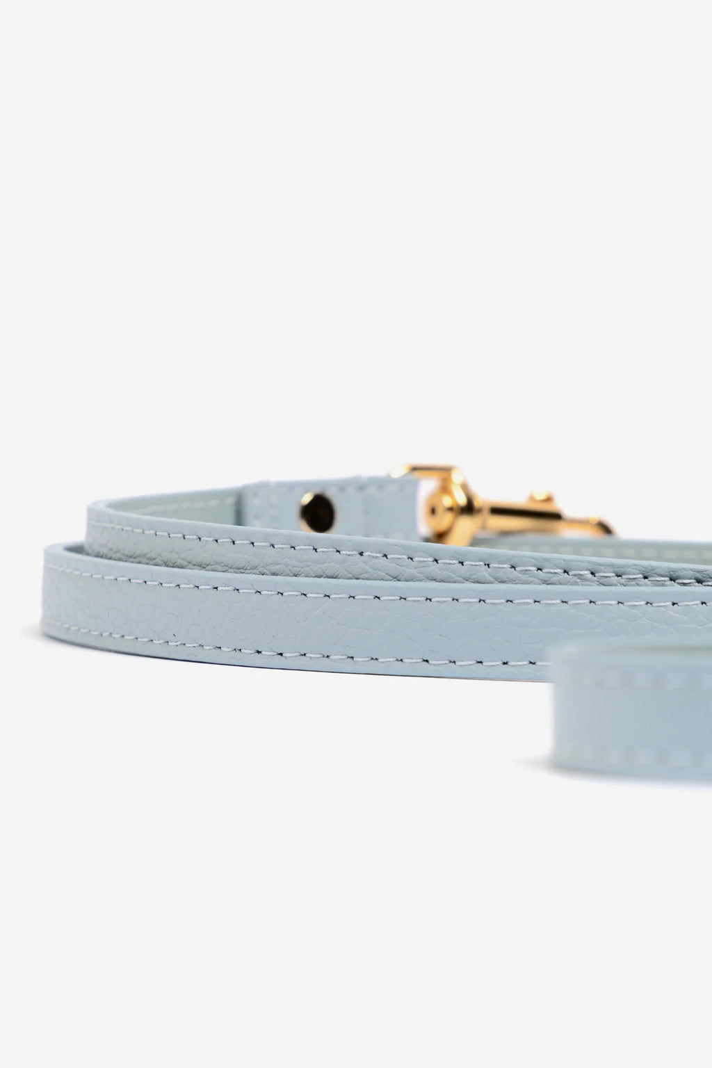 Sky Blue Leather Juno Dog Lead