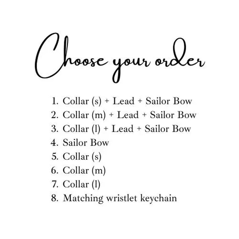 Velvet Bow Collar Set