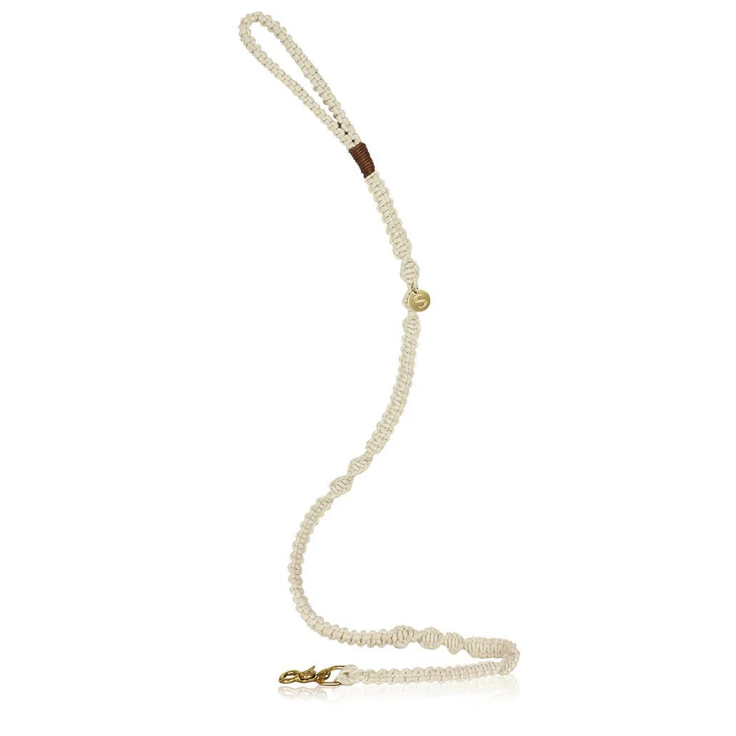 Macramé Originals Dog Lead - Natural