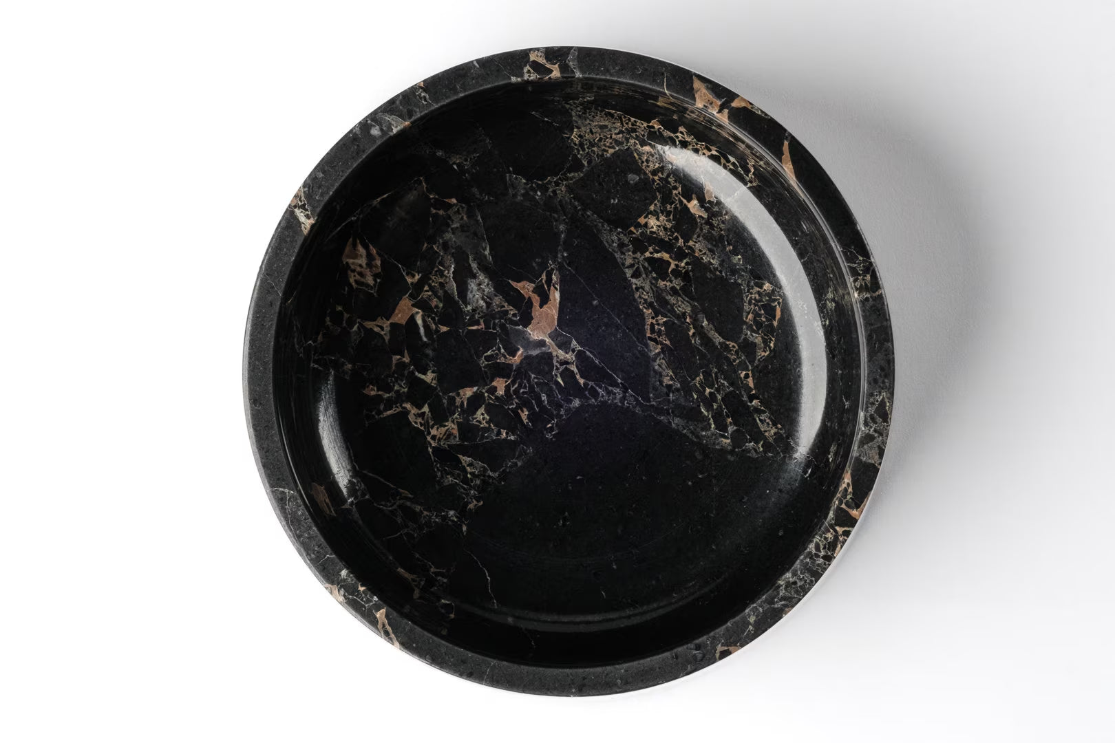 Portoro Gold Marble Pet Bowl: Luxury Dog Bowl