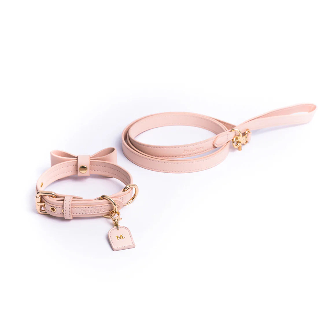 Rose Quartz - Vegan Leather Collar