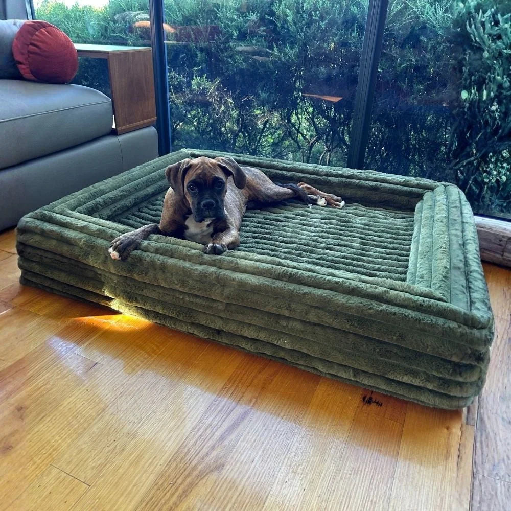 Memory Foam Dog Bed - Puffer Fern