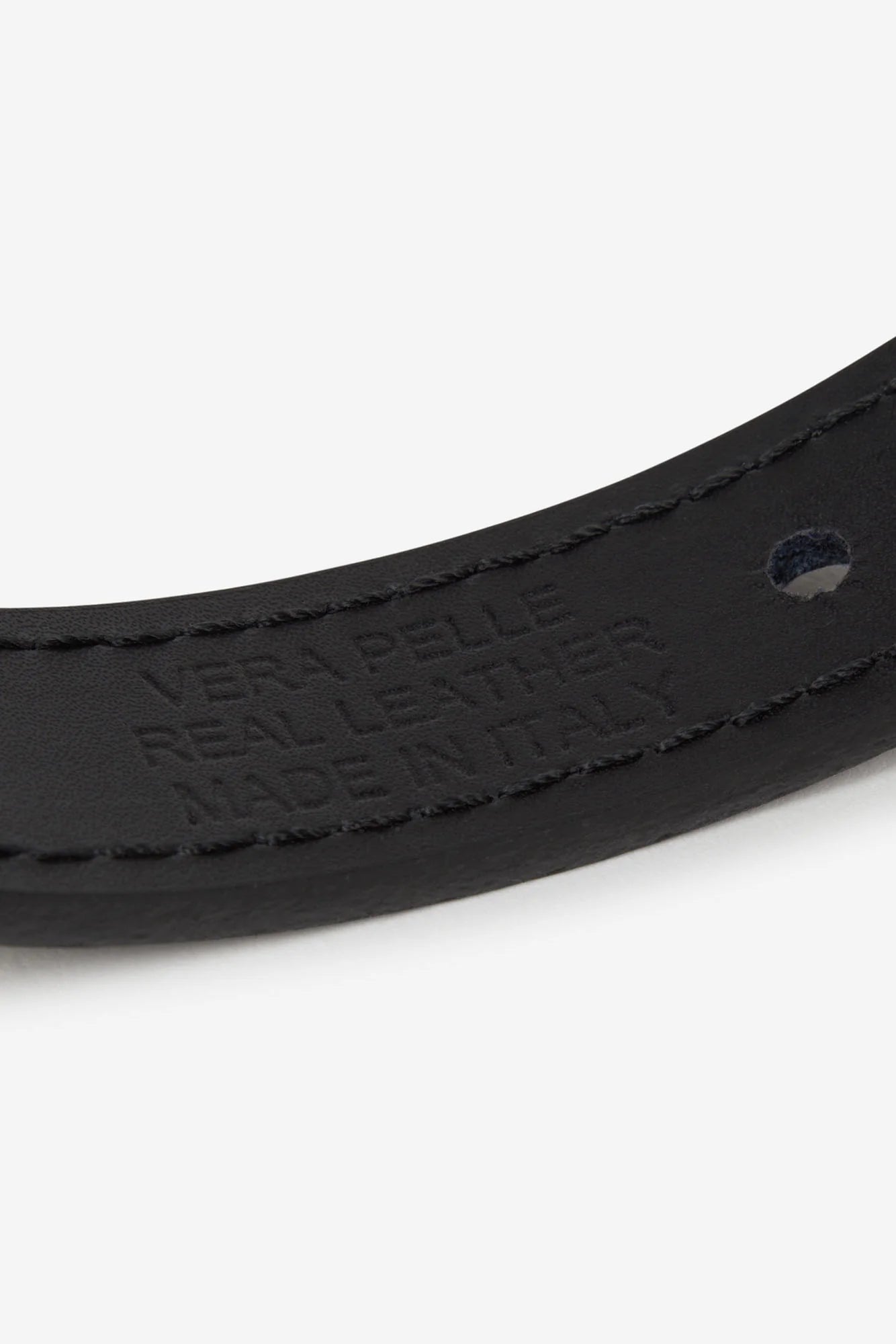 Black Leather Nara Dog Collar