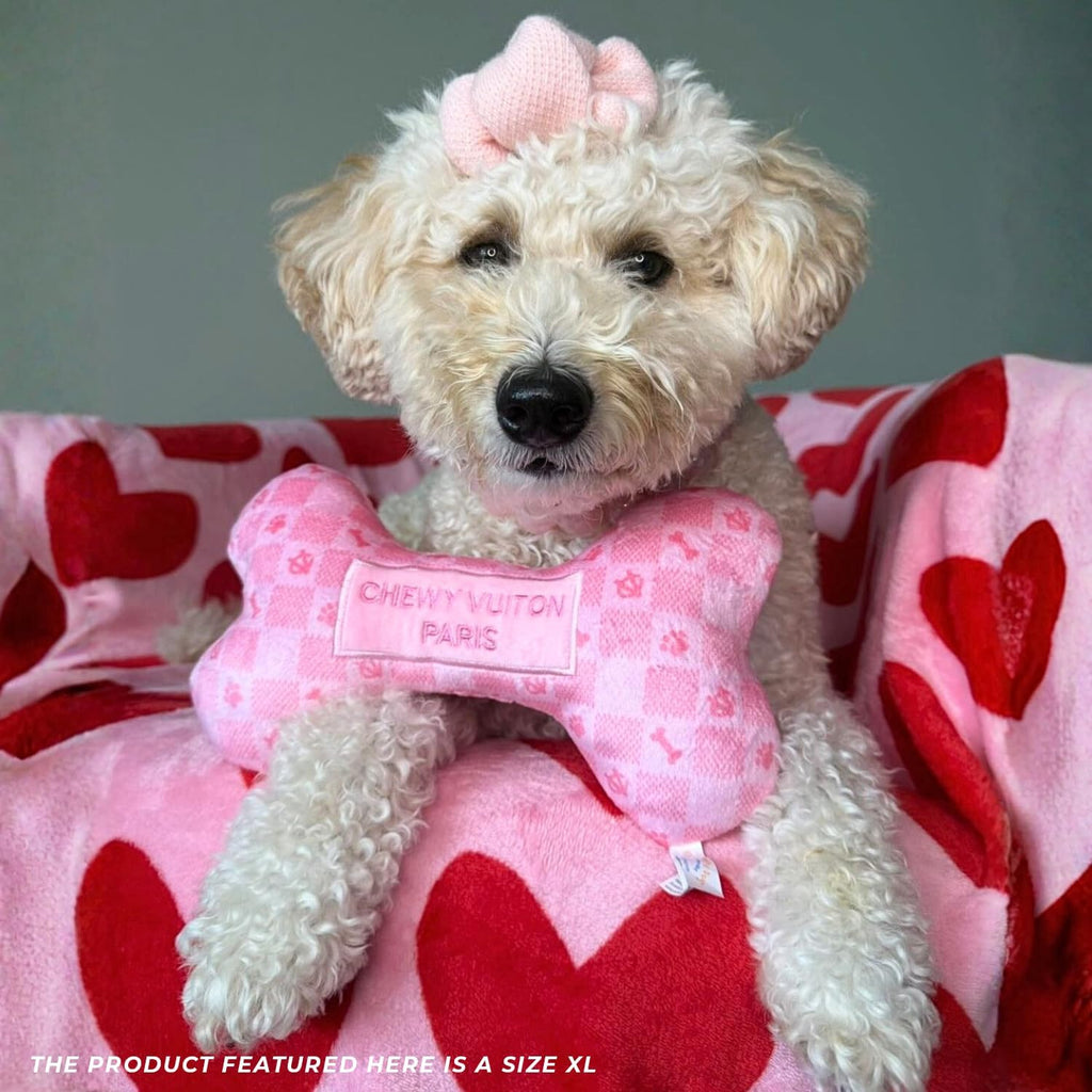Chewy Vuiton Bone - Checker Pink 