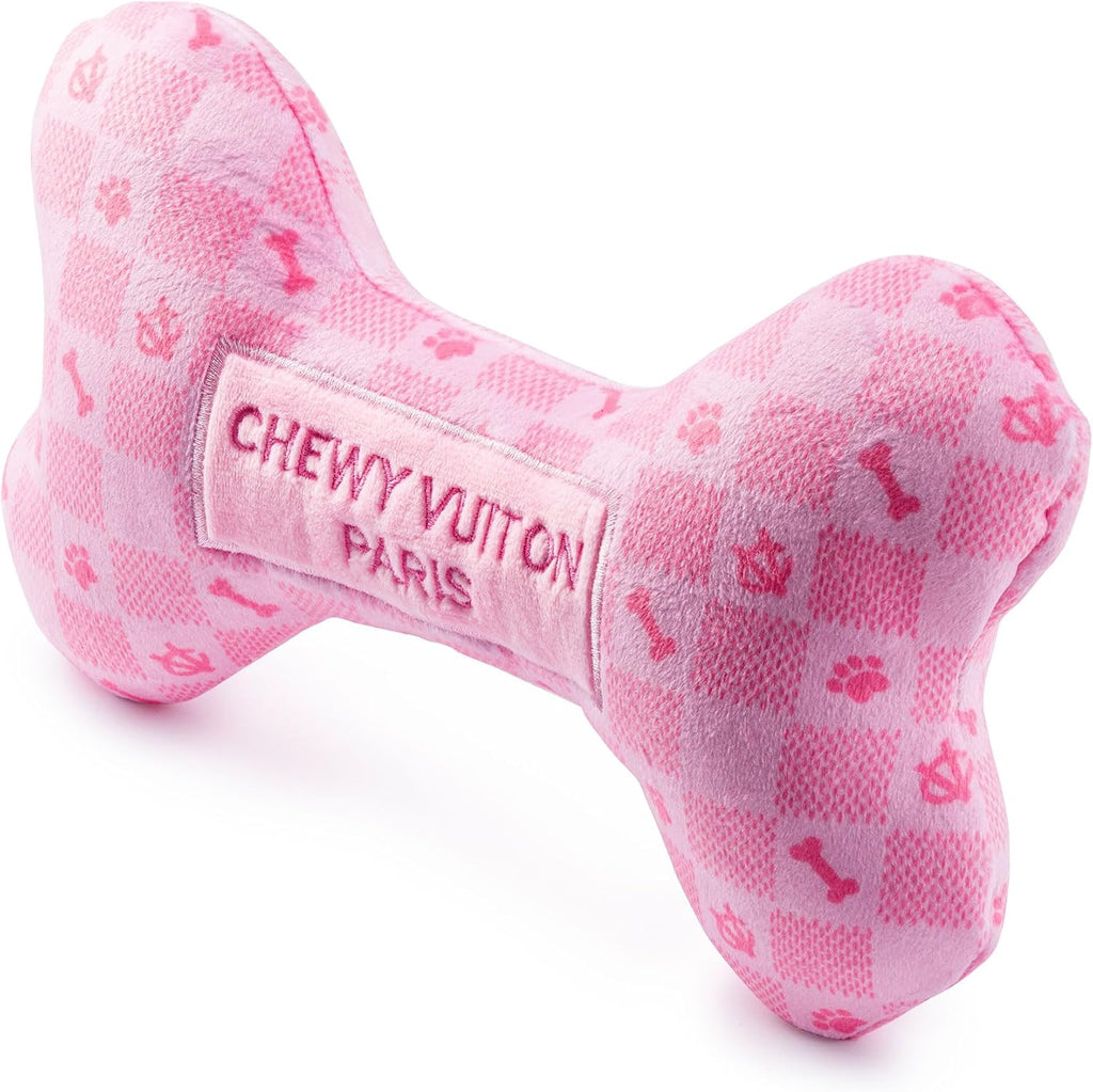 Chewy Vuiton Bone - Checker Pink 
