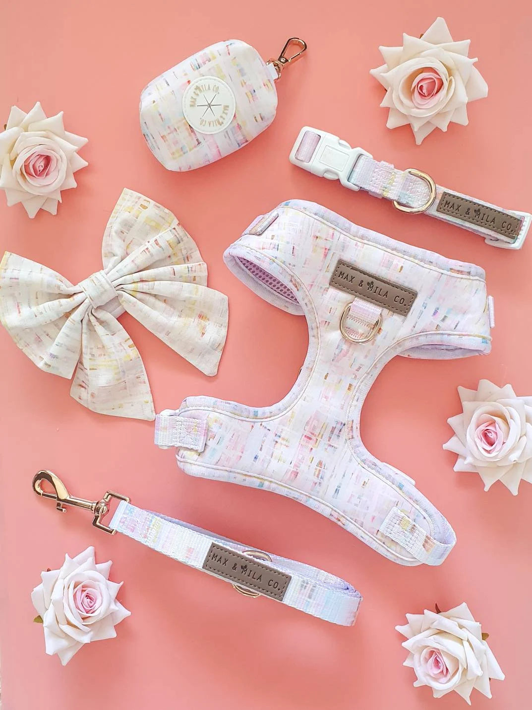 Pastel Dreams Designer Dog Harness Set