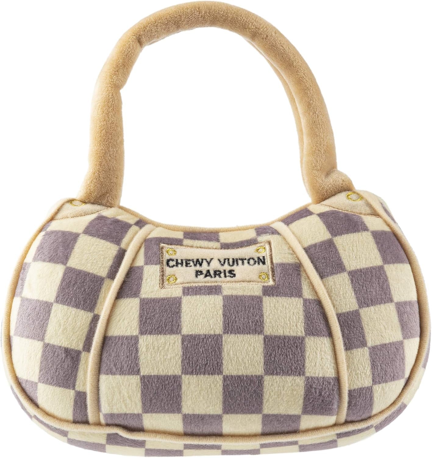 Chewy Vuiton Handbag - Check Brown 