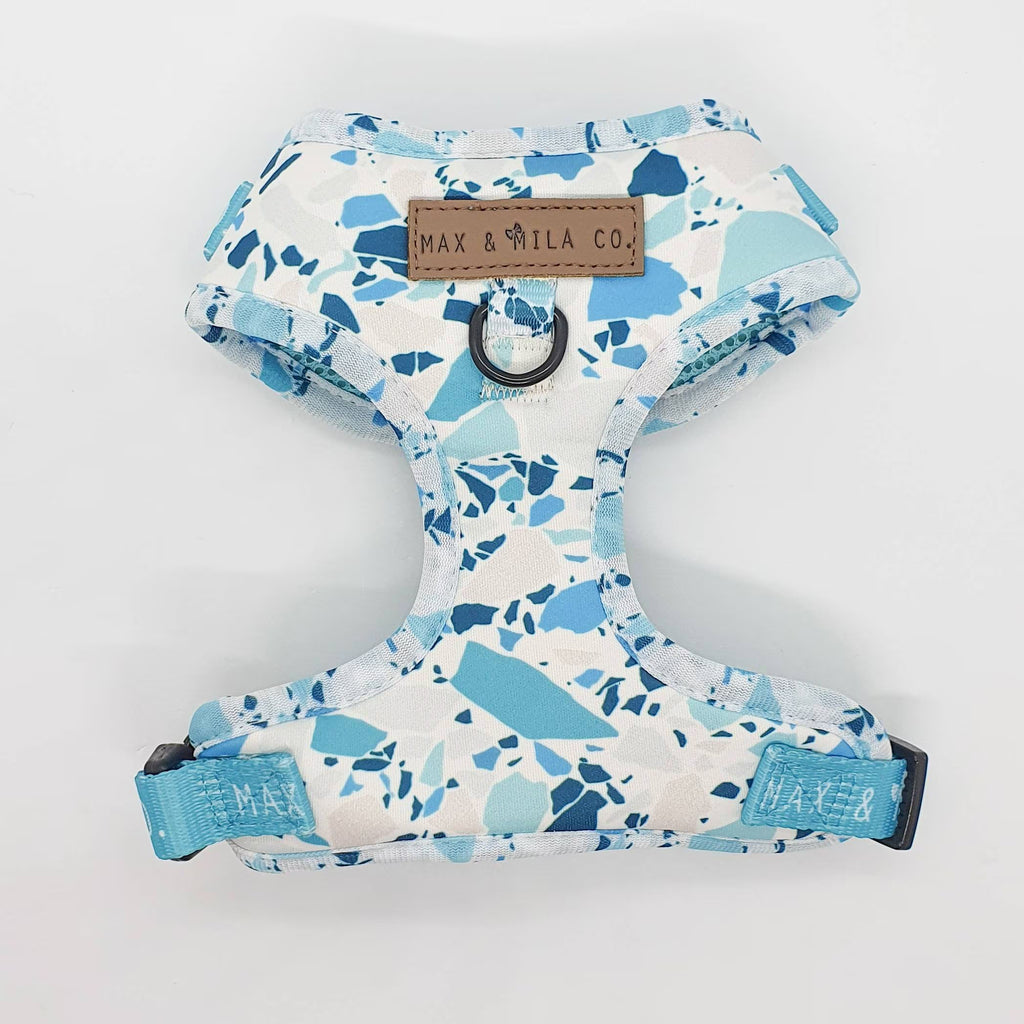 Sky Terrazzo Designer Dog Harness Set