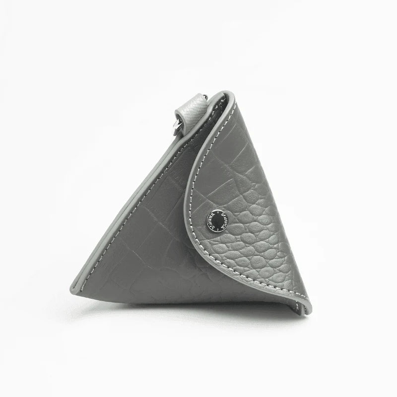 Moonstone Leather Poop Bag (Croc Side)