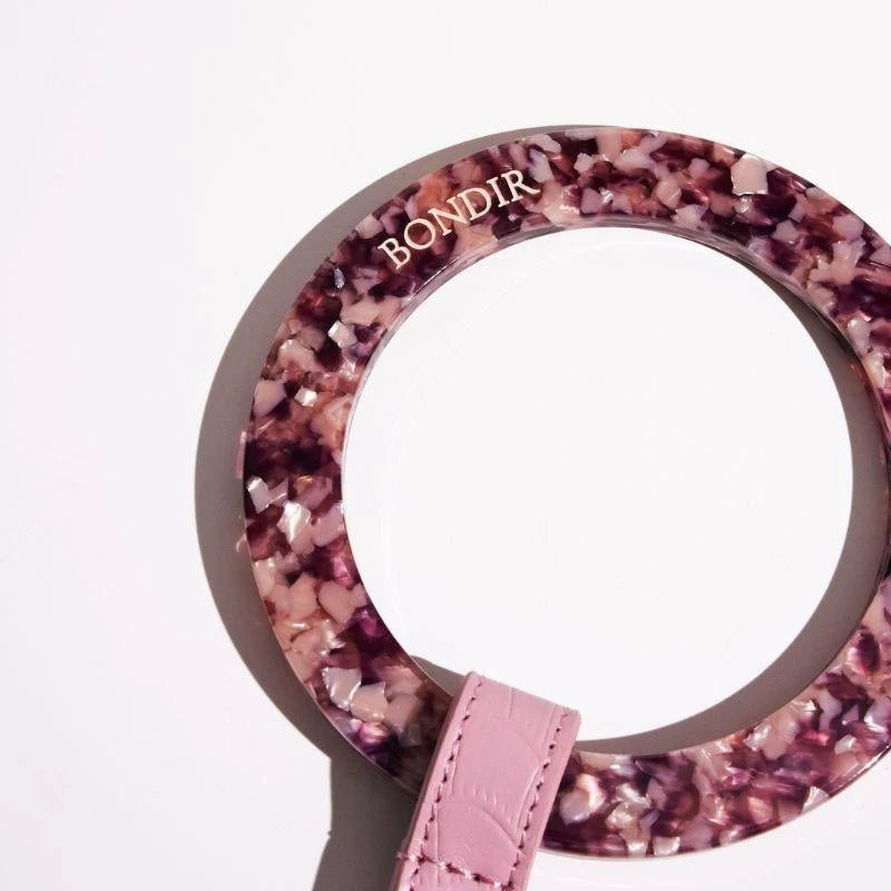 Flamingo Leather Dog Leash