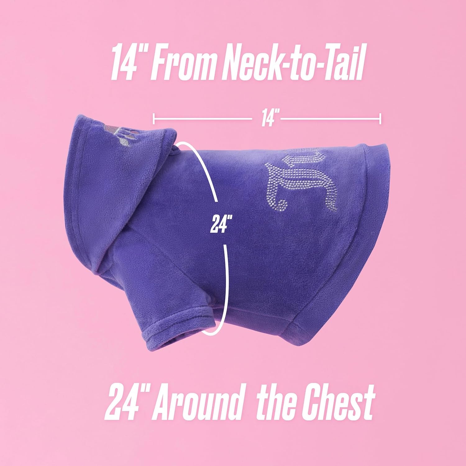 Juicy Couture – Hooded Pet Juicy Bling Velour Tracksuit 