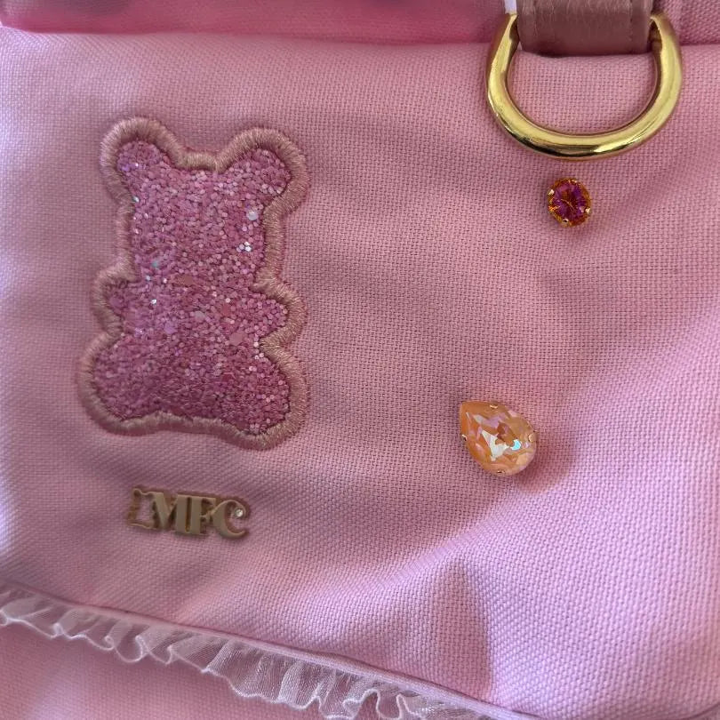 Luxury Pink Swarovski Dog Carrier Bag