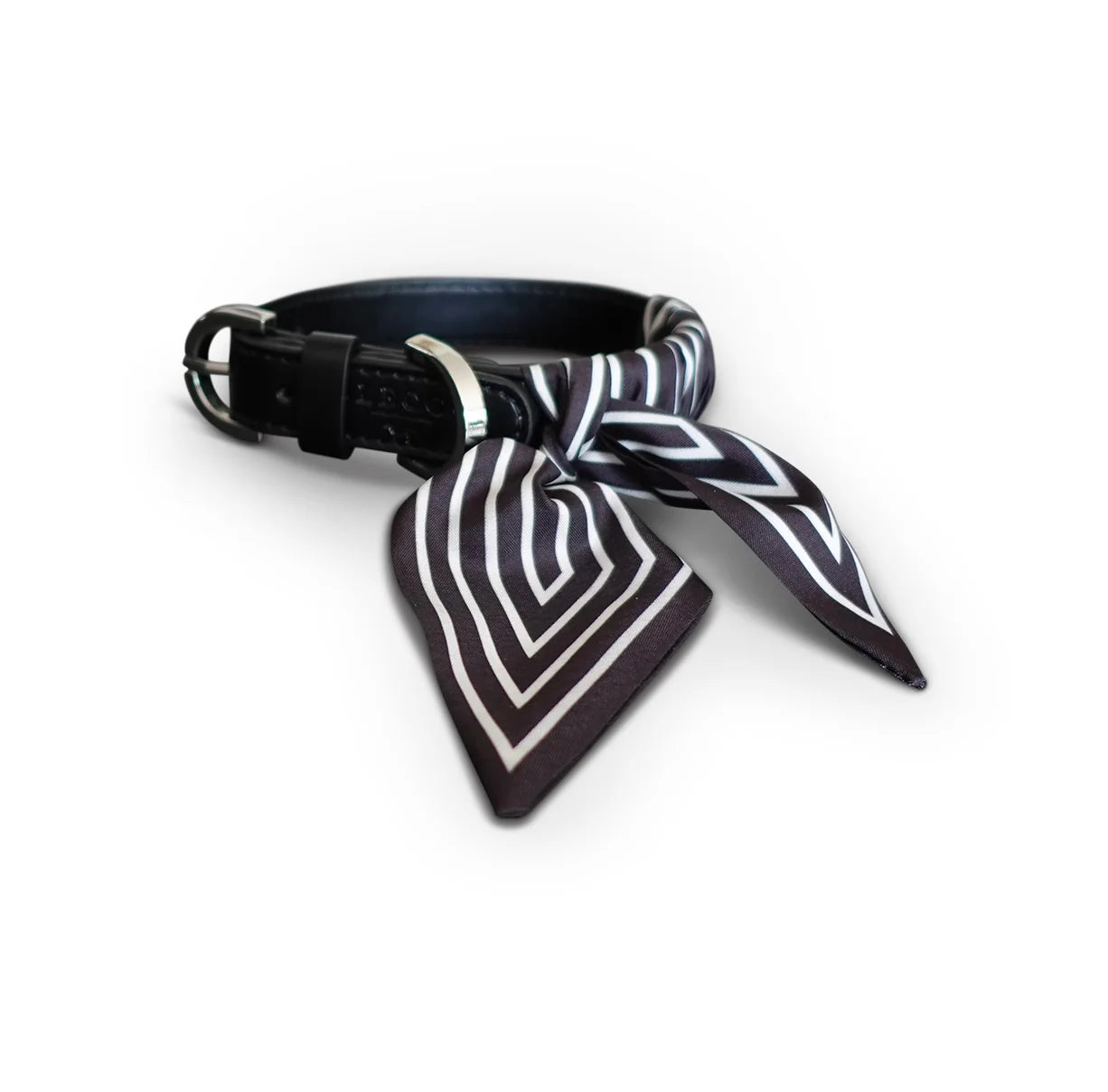 Dog Collar Twilly Stripes - Black