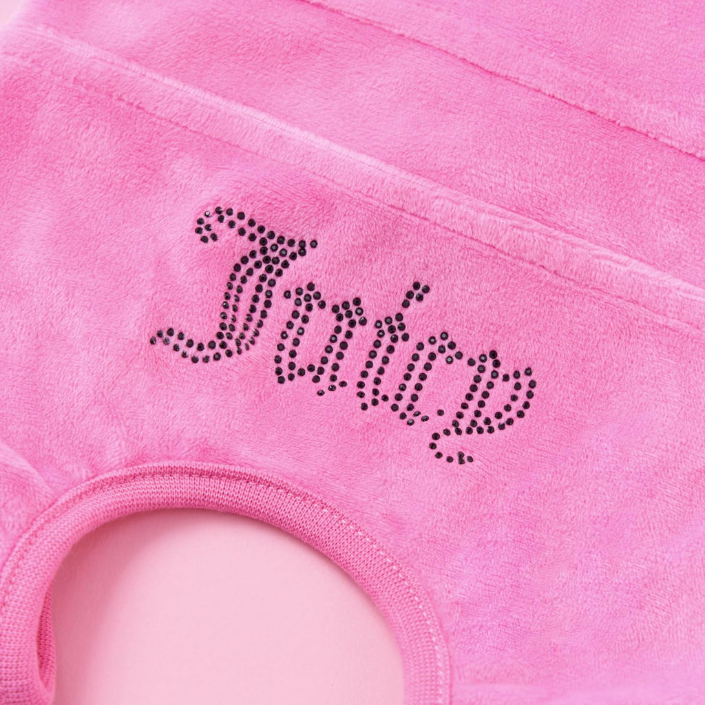 Juicy Couture - Hooded Pet Juicy Bling Velour Tracksuit