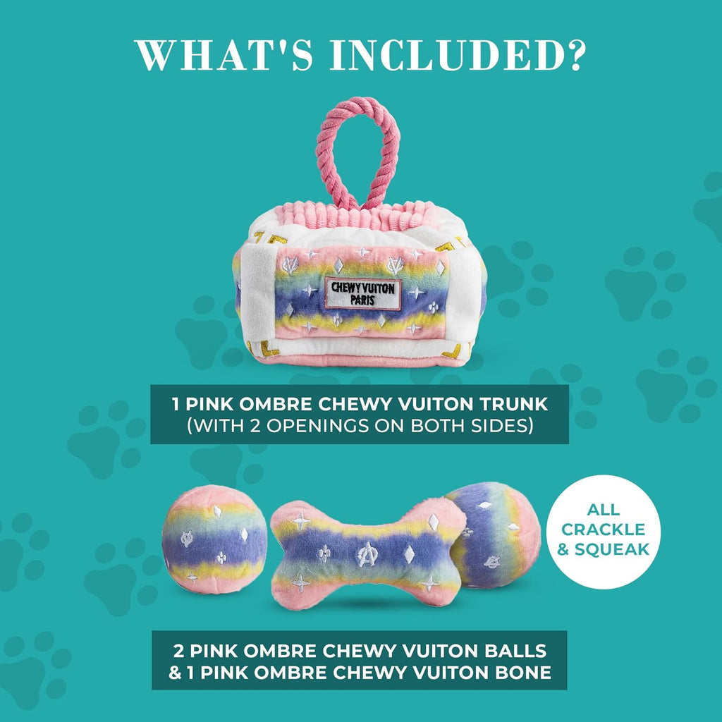 Chewy Vuiton Trunk - Pink Ombre 