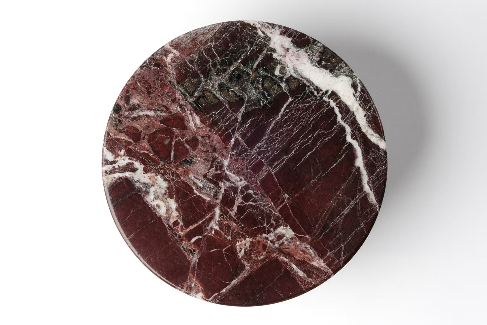 Rosso Imperiale Marble Pet Bowl: Luxury Dog Bowl
