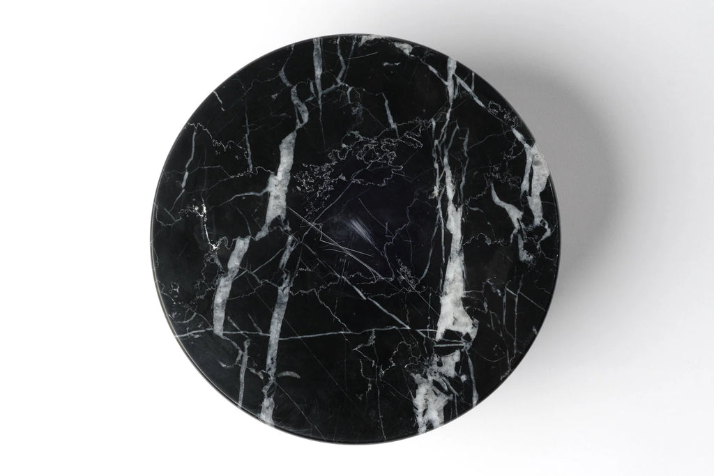 Nocturne Noir Marble Pet Bowl: Luxury Dog Bowl