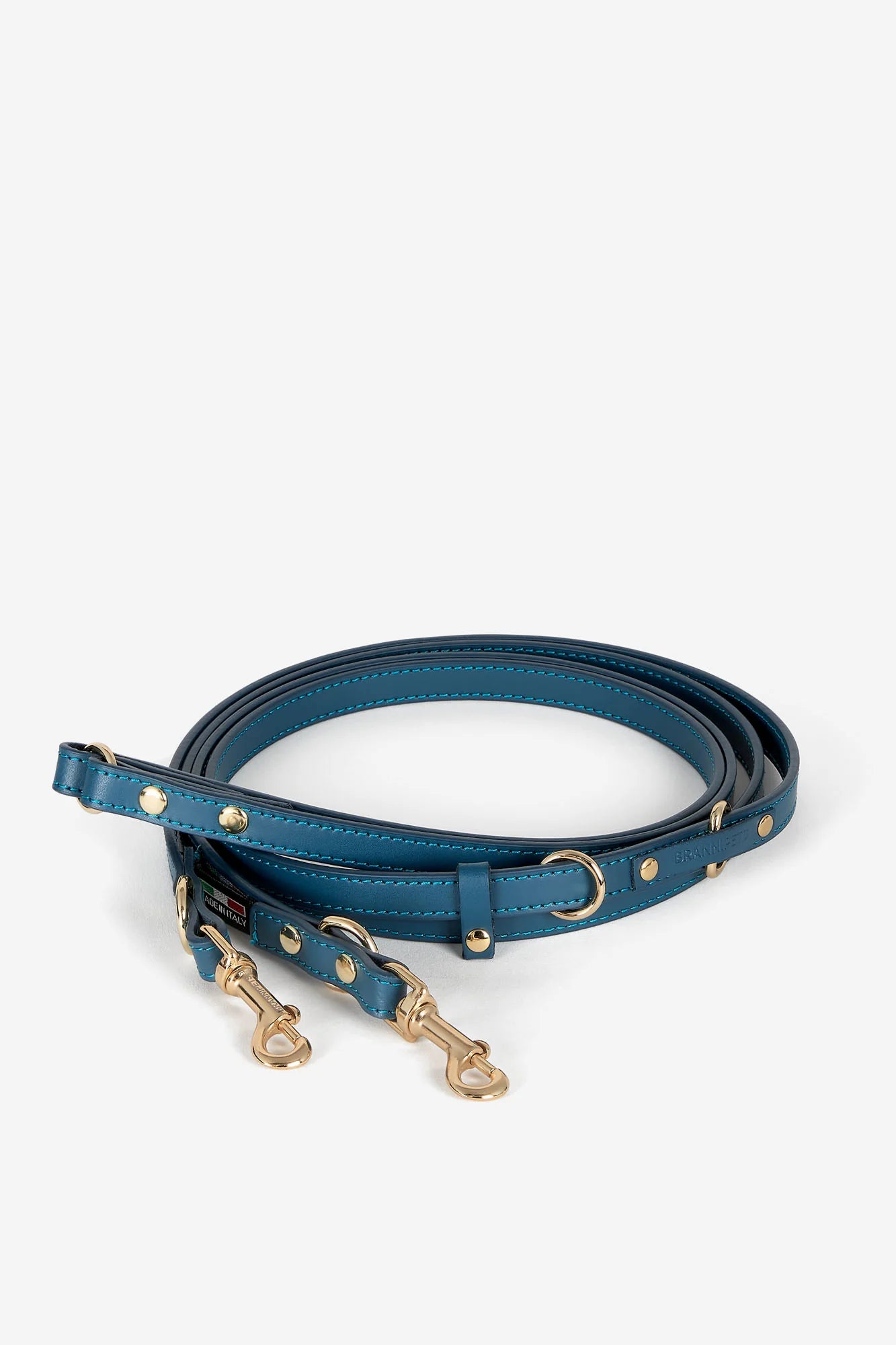 Navy Blue Leather Nara Dog Lead