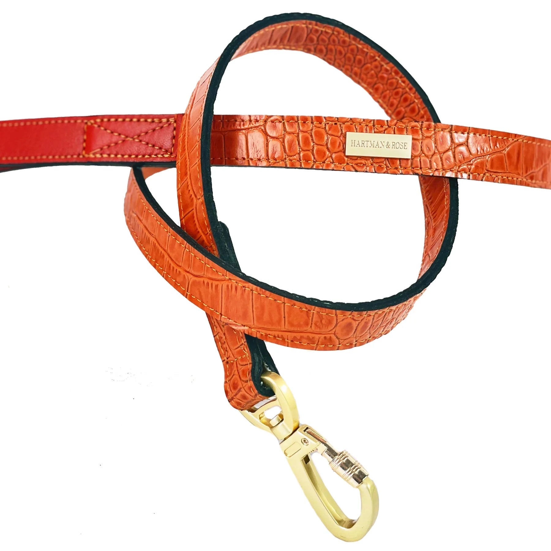 Cayman Dog Leash in Tangerine