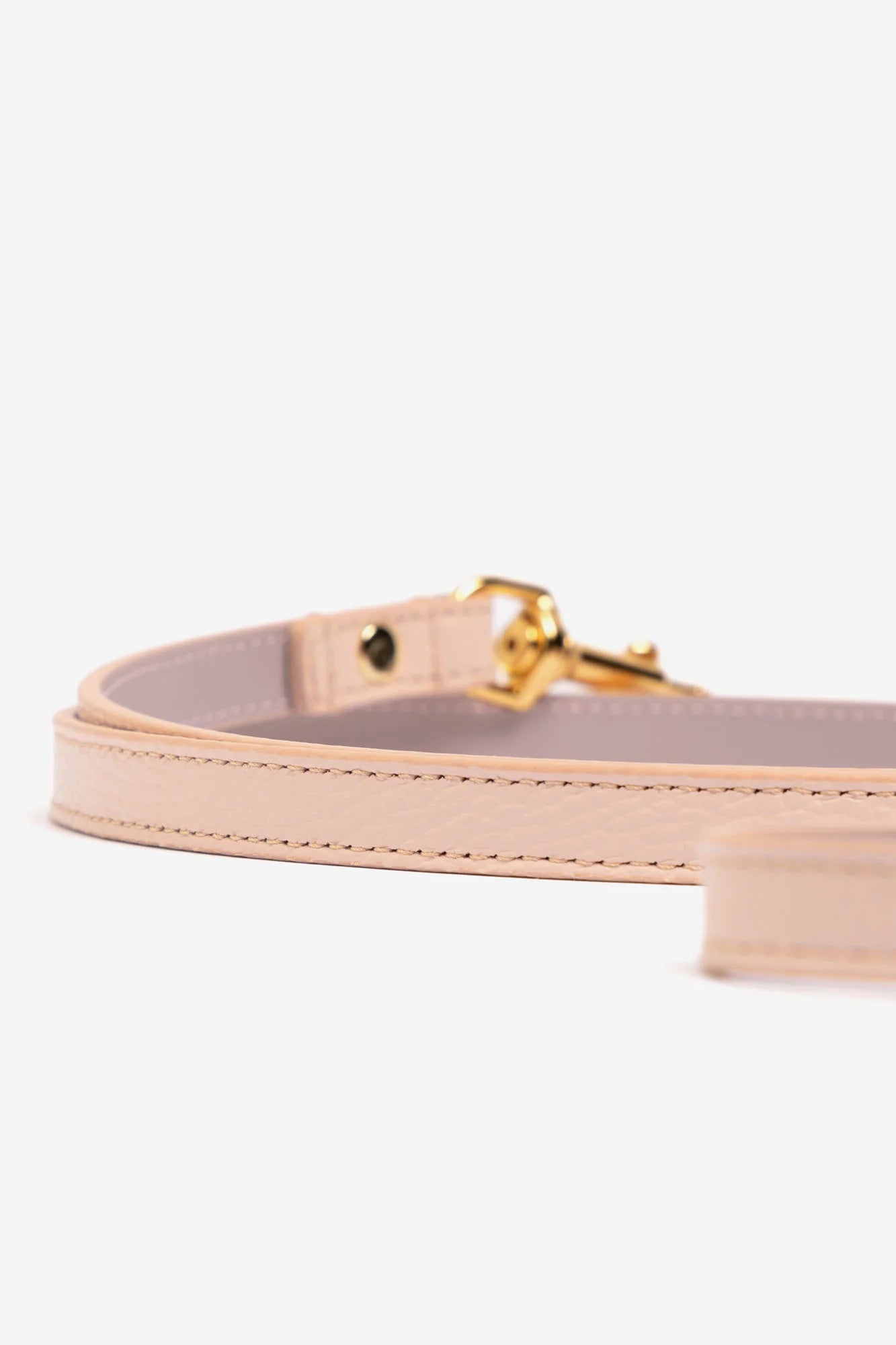Peach Leather Juno Dog Lead