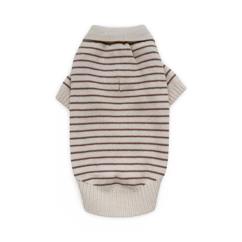 Rowe Dog Knit Polo - Soft Oat
