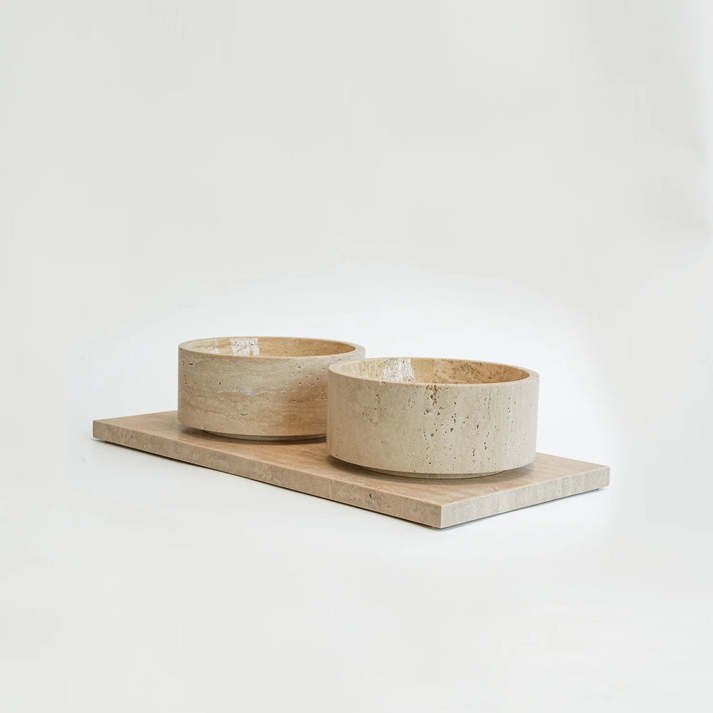 The Travertine Pet Bowl