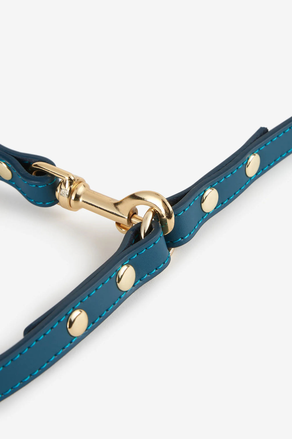 Navy Blue Leather Nara Dog Lead