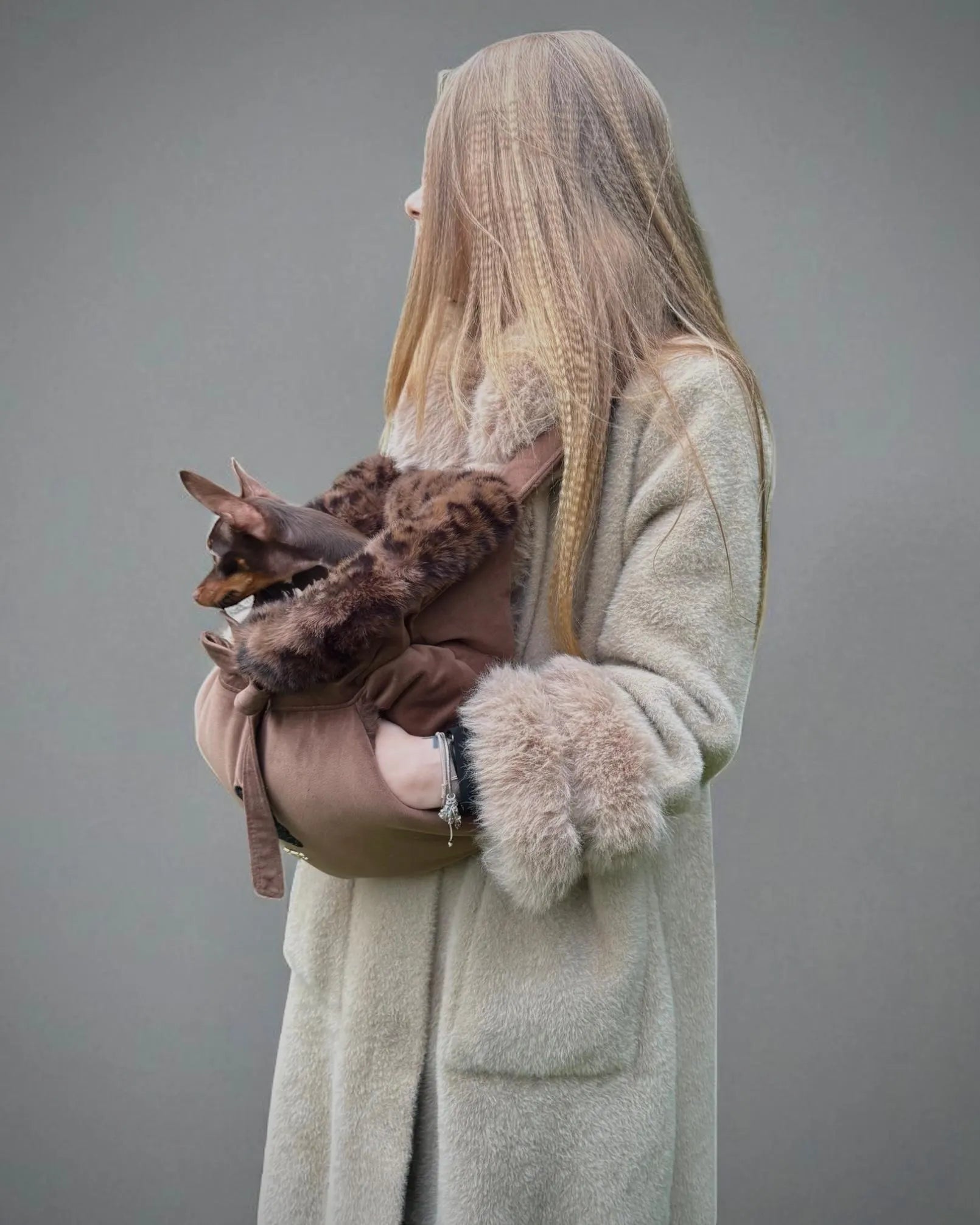 Luxury Leopard Velvet Dog Carrier