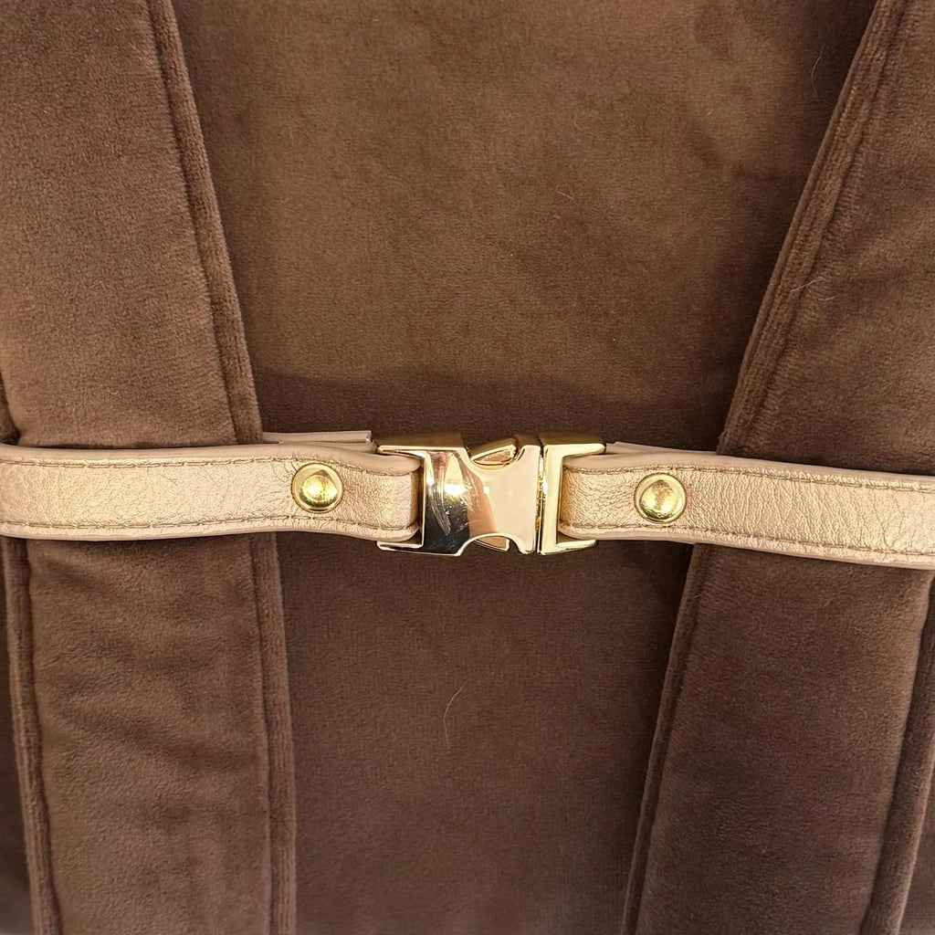 Luxury Leopard Velvet Dog Carrier