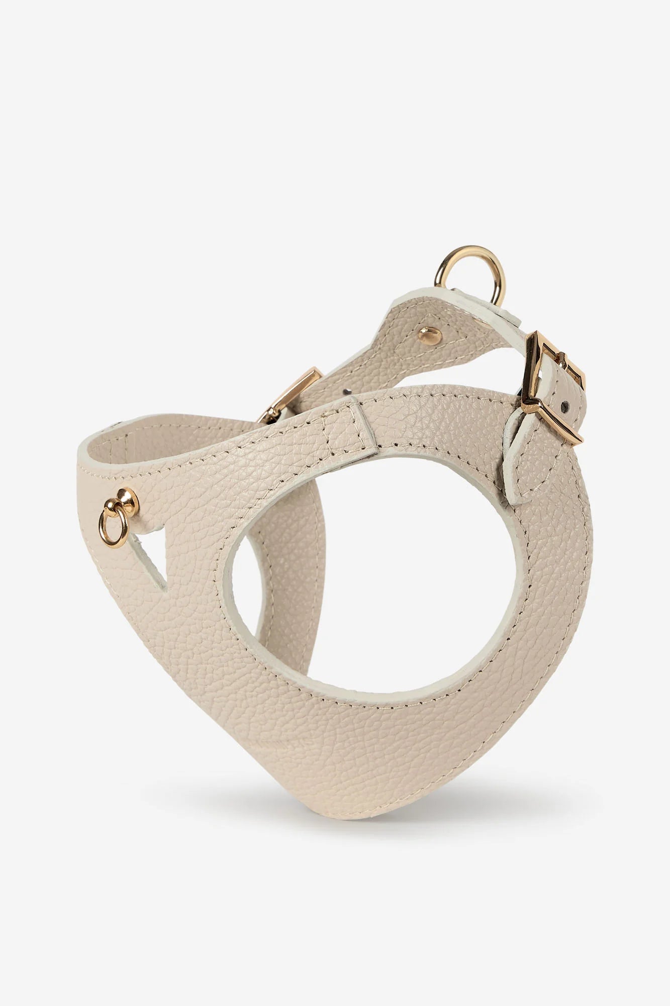 White Leather Juno Dog Harness