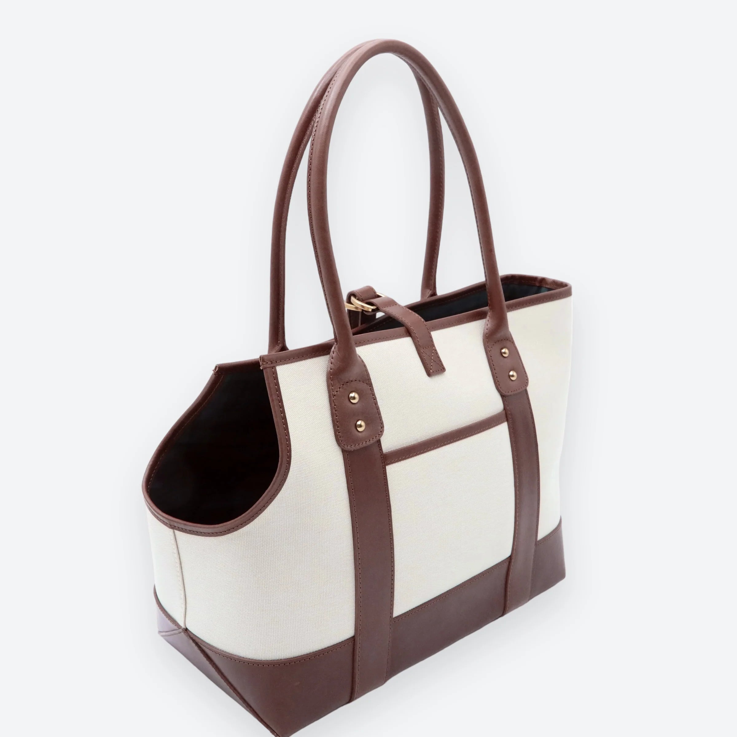 Polo Ralph Lauren Dog Leather and Canvas Tote