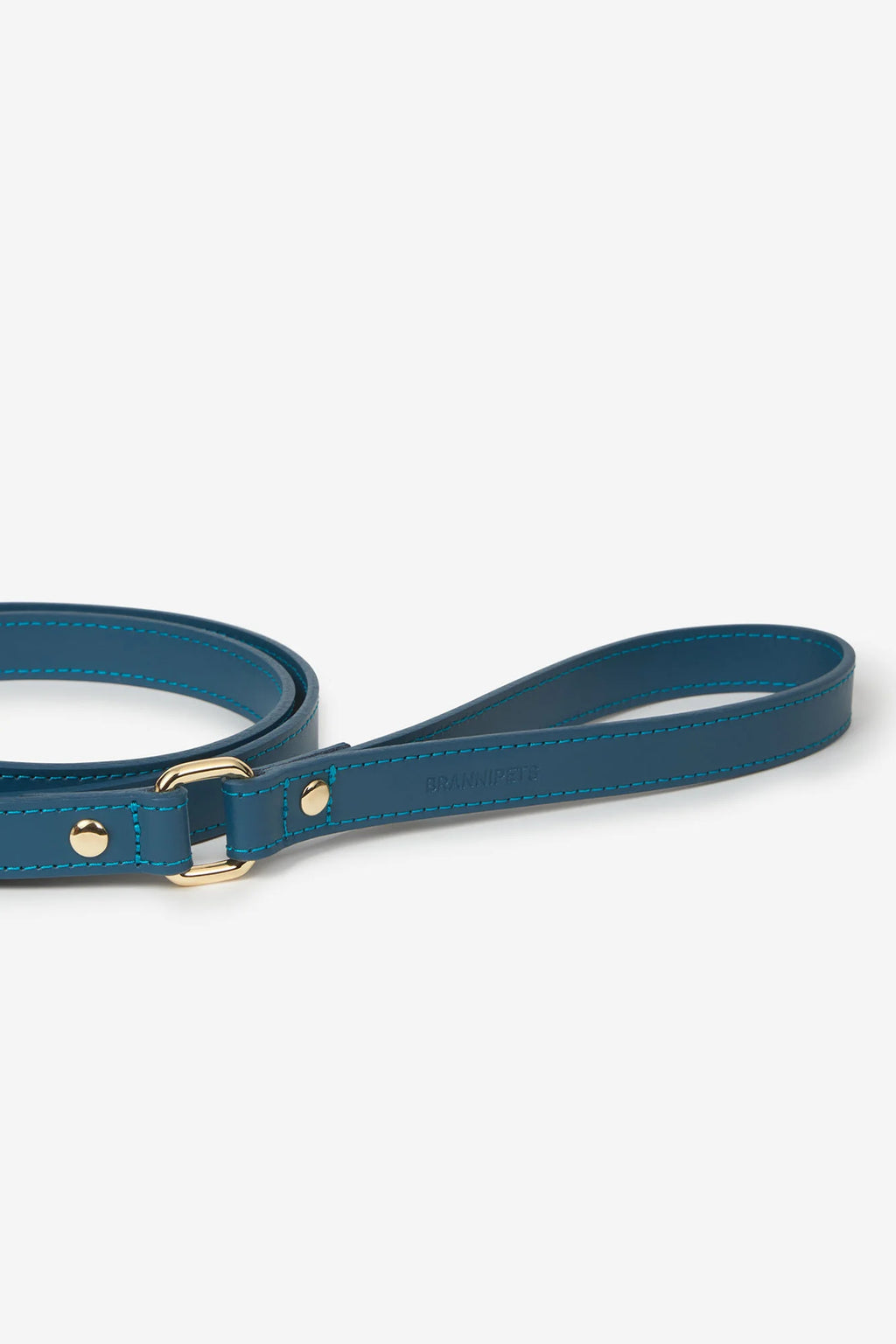 Navy Blue Leather Nara Dog Lead