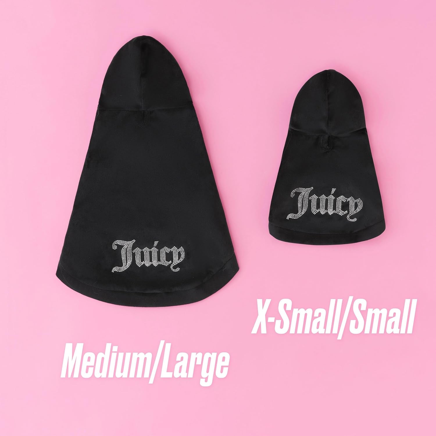 Juicy Couture - Hooded Pet Juicy Bling Velour Tracksuit