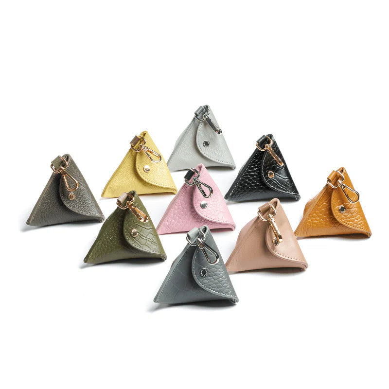 Amber Leather Poop Bag