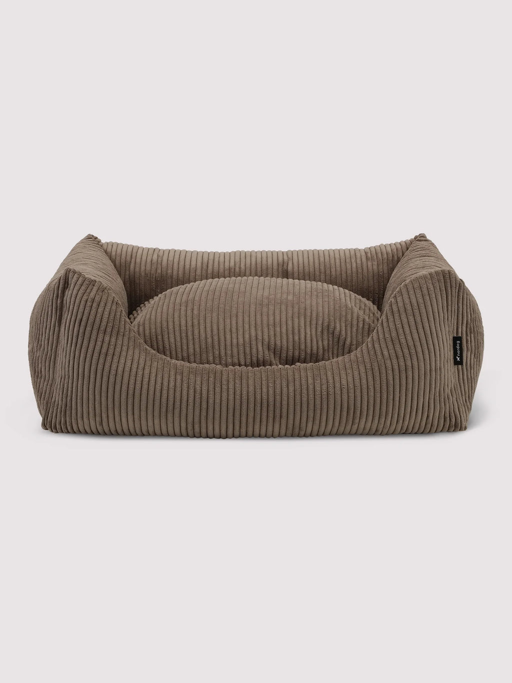 OSCAR Velvet Dog Bed Mocca