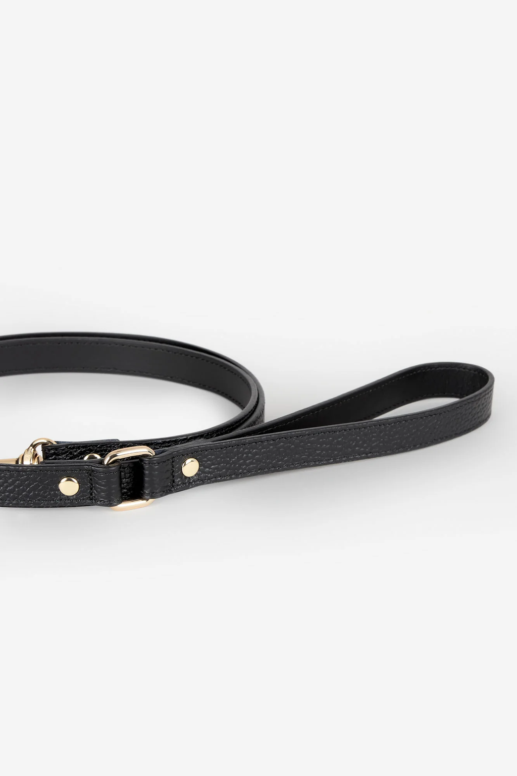 Black Leather Juno Dog Lead |