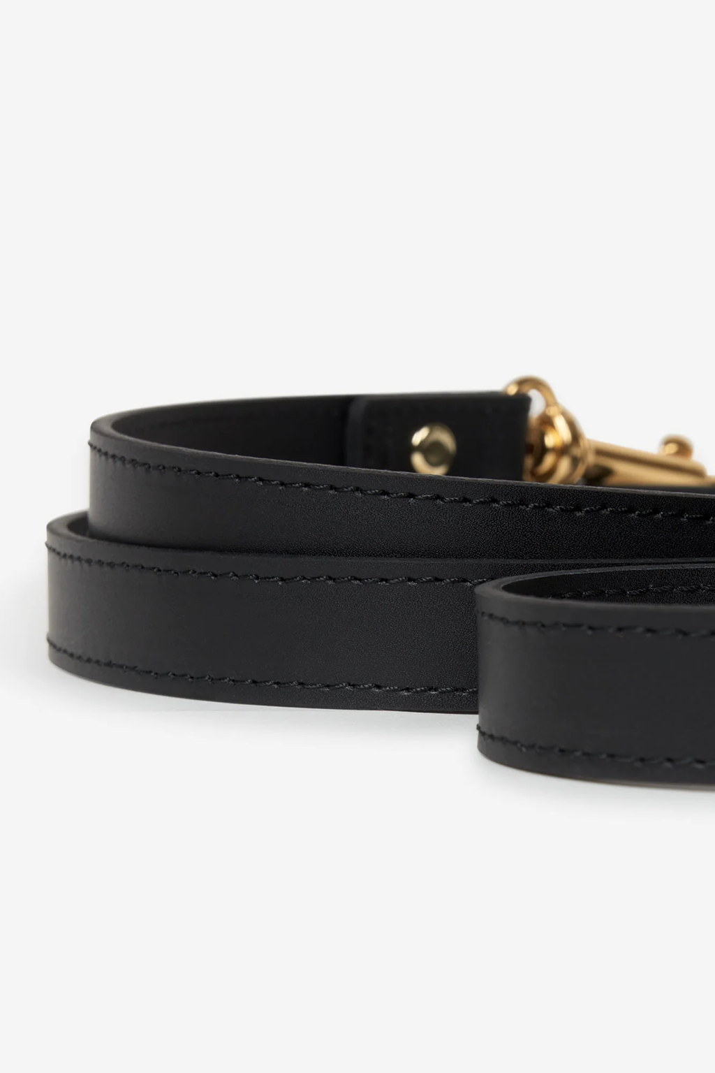 Black Leather Nara Dog Lead