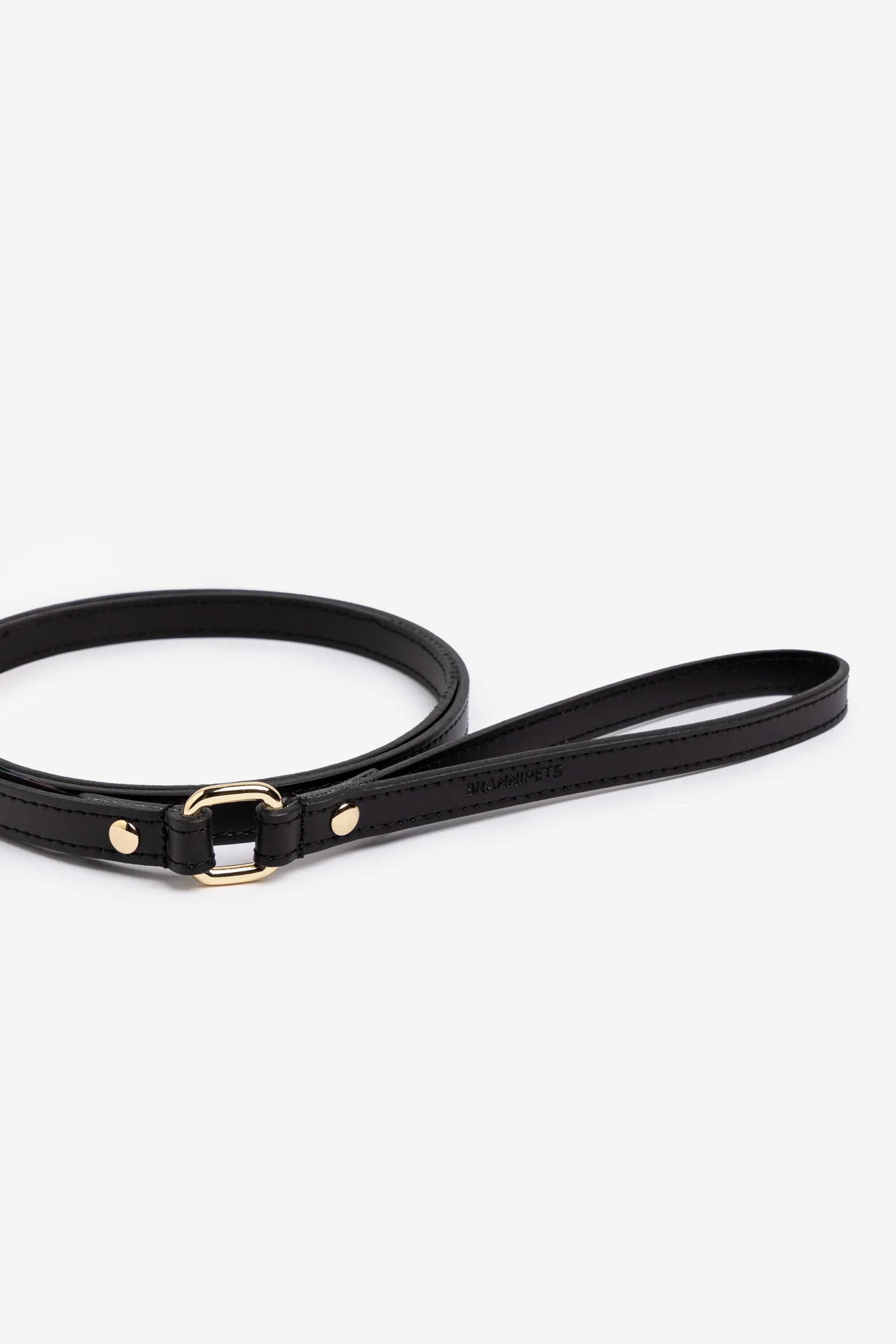 Black Leather Nara Dog Lead